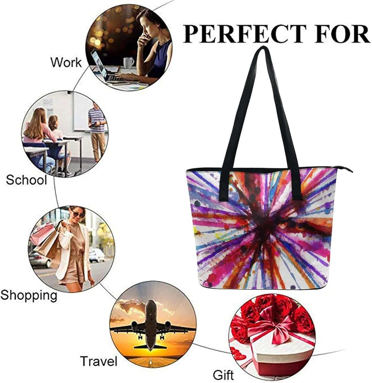 Women's Soft Leather Handbag Tote Purses Shoulder Bucket Bag