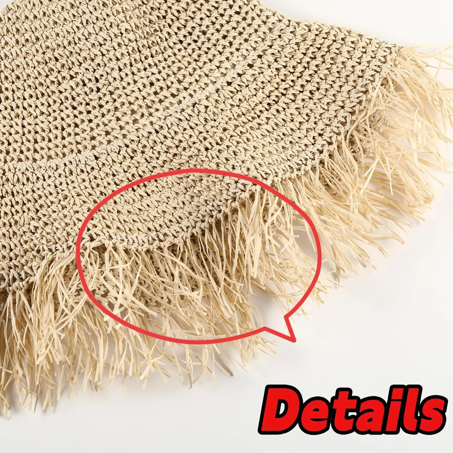 Womens Straw Bucket Hat for Women Handmade Floral Foldable Floppy Beach Hat Travel Straw Hat