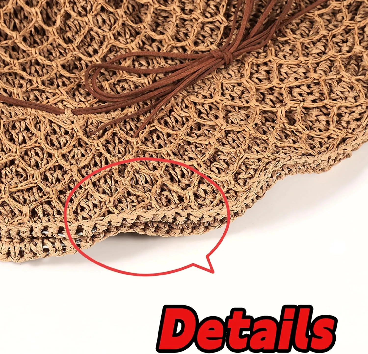 Womens Straw Bucket Hat for Women Handmade Floral Foldable Floppy Beach Hat Travel Straw Hat
