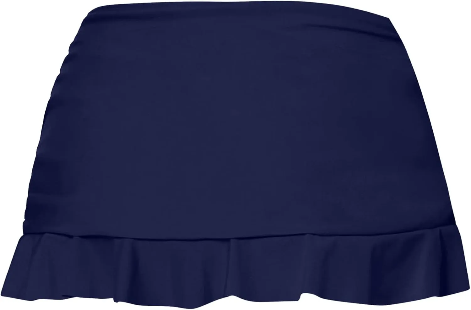 Women's Swim Skirt High Waisted Fold Bathing Suit Skirt Built in Swim Shorts Bottoms for Women Teen Girl Swim