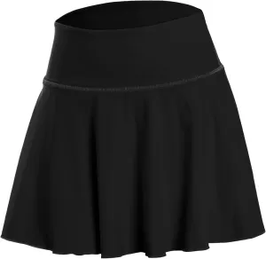 WomenS Tennis Skirts with Pockets, High-Waisted Athletic Skorts, Breathable Nylon-Spandex Blend, Sizes S-XXXL, Perfect for Flexibility and Comfort Black