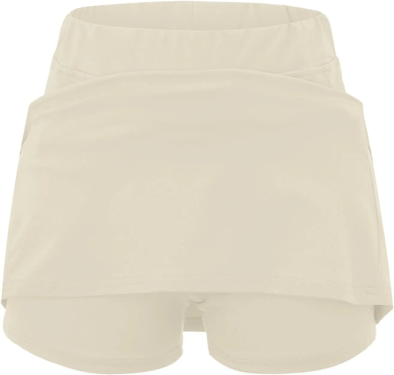 Womens Tennis Skorts 2025 Summer Solid Casual Yoga Pants High Waist Elastic Athletic Running Sports Shorts with Pockets