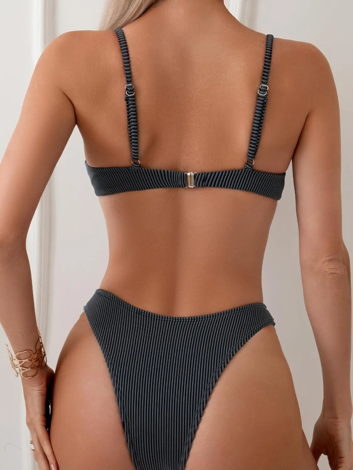 Women's Underwire Bathing Suit Push Up Swimsuit 2 Piece Bikini Set