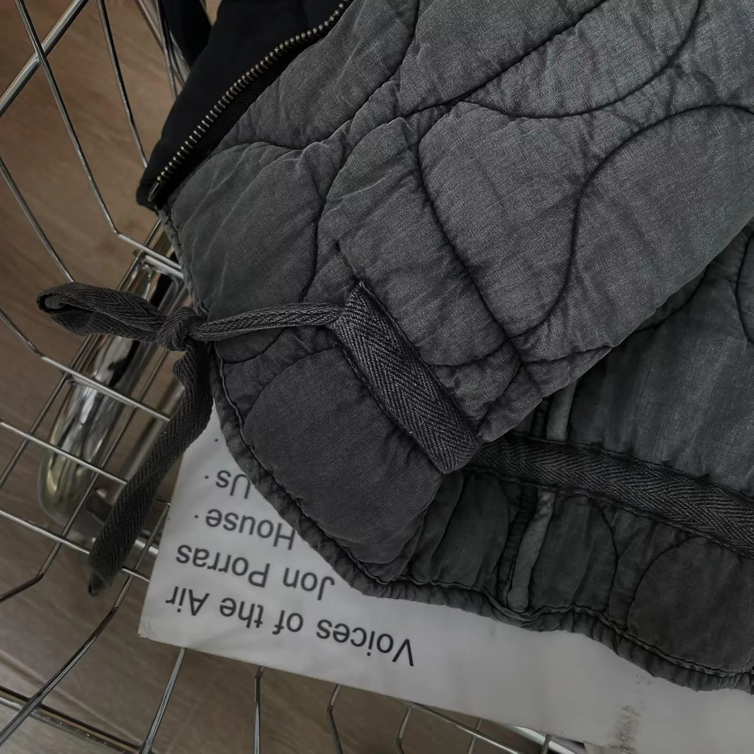 Women's Y2K Vintage Puffer Quilted Cotton Padded Jacket Grunge Stand Collar Zipper Coat Aesthetics Long Sleeve Top