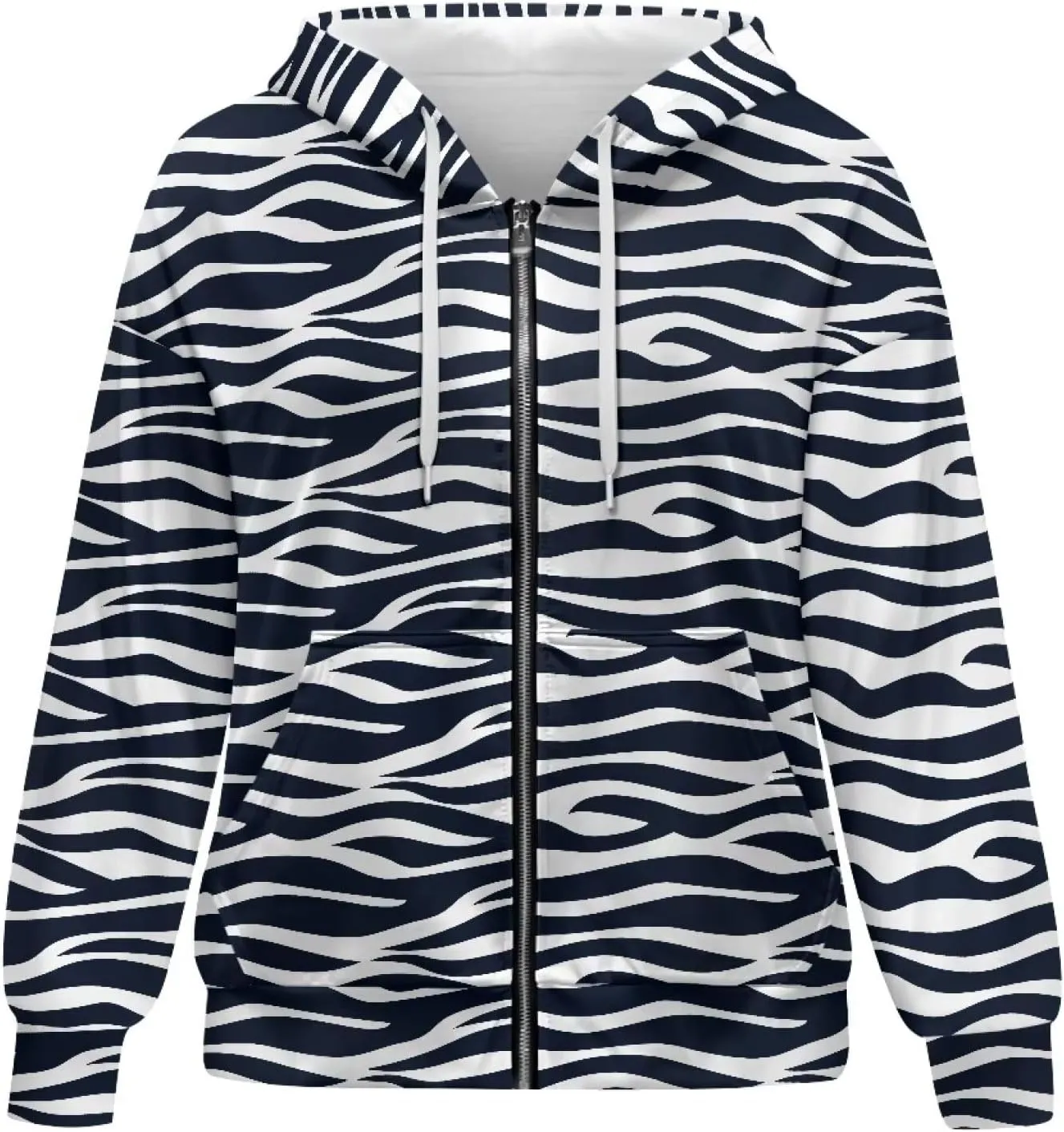 Women's Zip Up Hoodies Casual Long Sleeve Track Jackets With Pockets Fall Outfits Sweaters Fashion Jackets