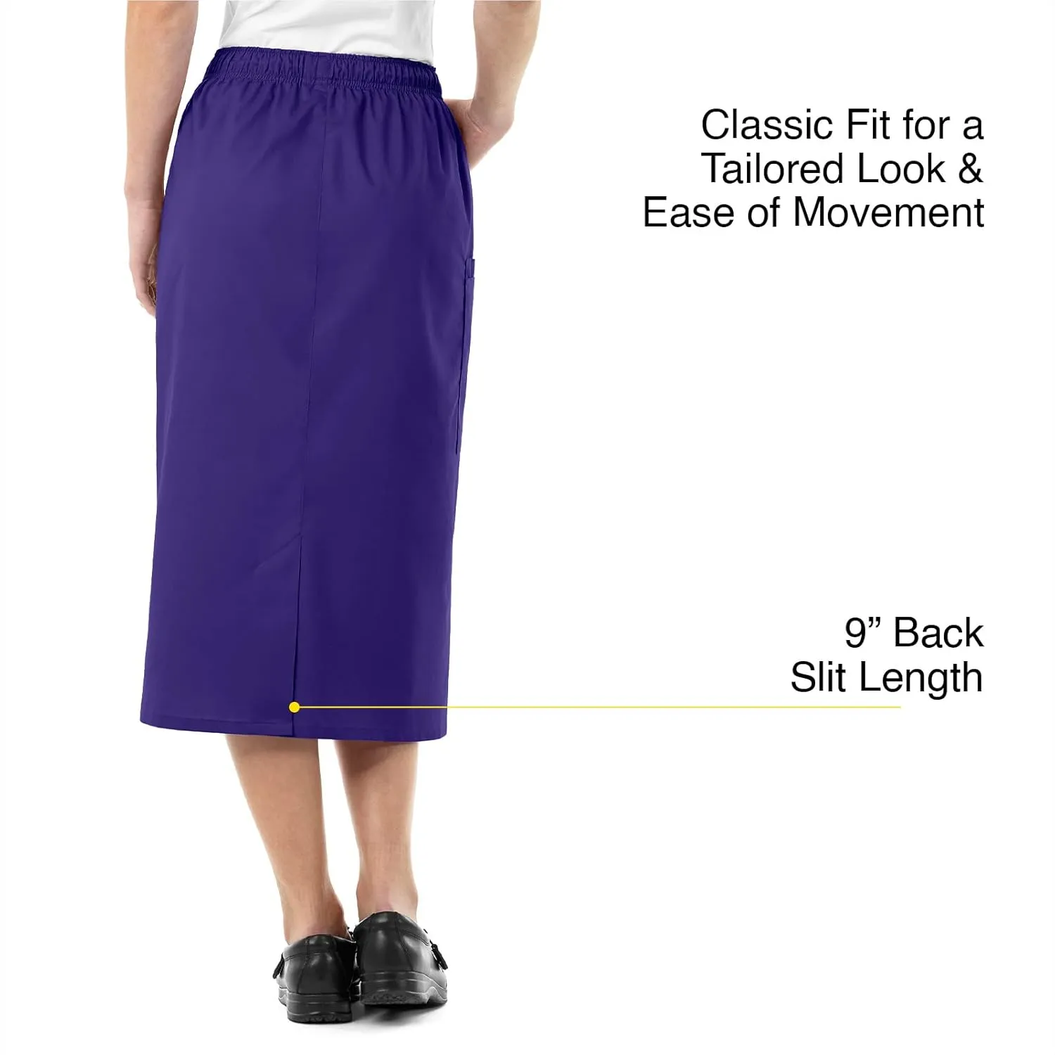 WonderWink Women's Wonderwork Pull-on Cargo Scrub Skirt