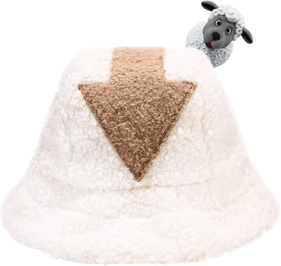 wunderlin Fluffy Bucket Hat Cosplay Costume for Adult (Unisex) Colorful Fisherman Hat