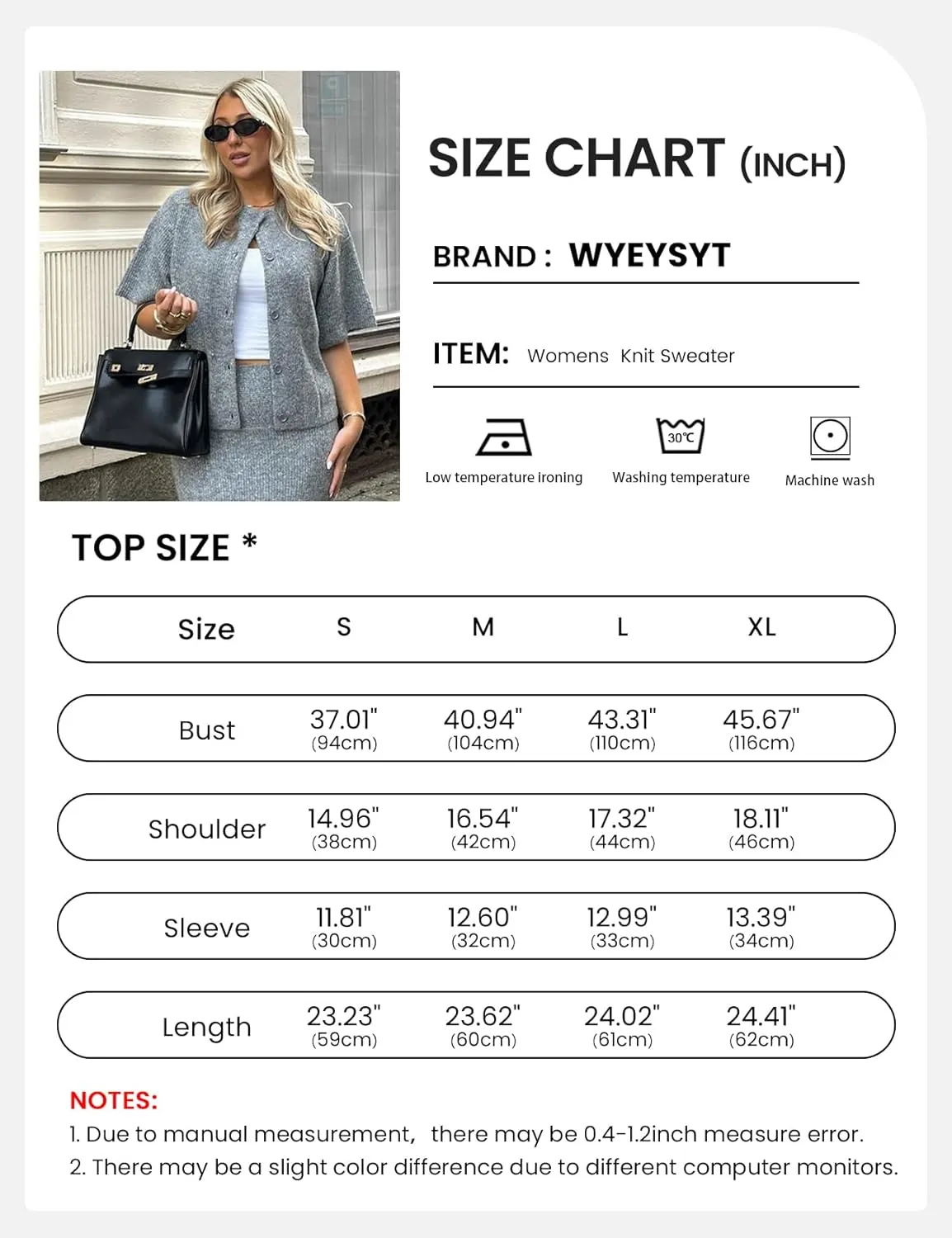 Wyeysyt Womens Cropped Knitted Cardigan Y2K Short Sleeve Button Down Sweater Cardigan Shirt Casual Solid Color Ribbed Outwear