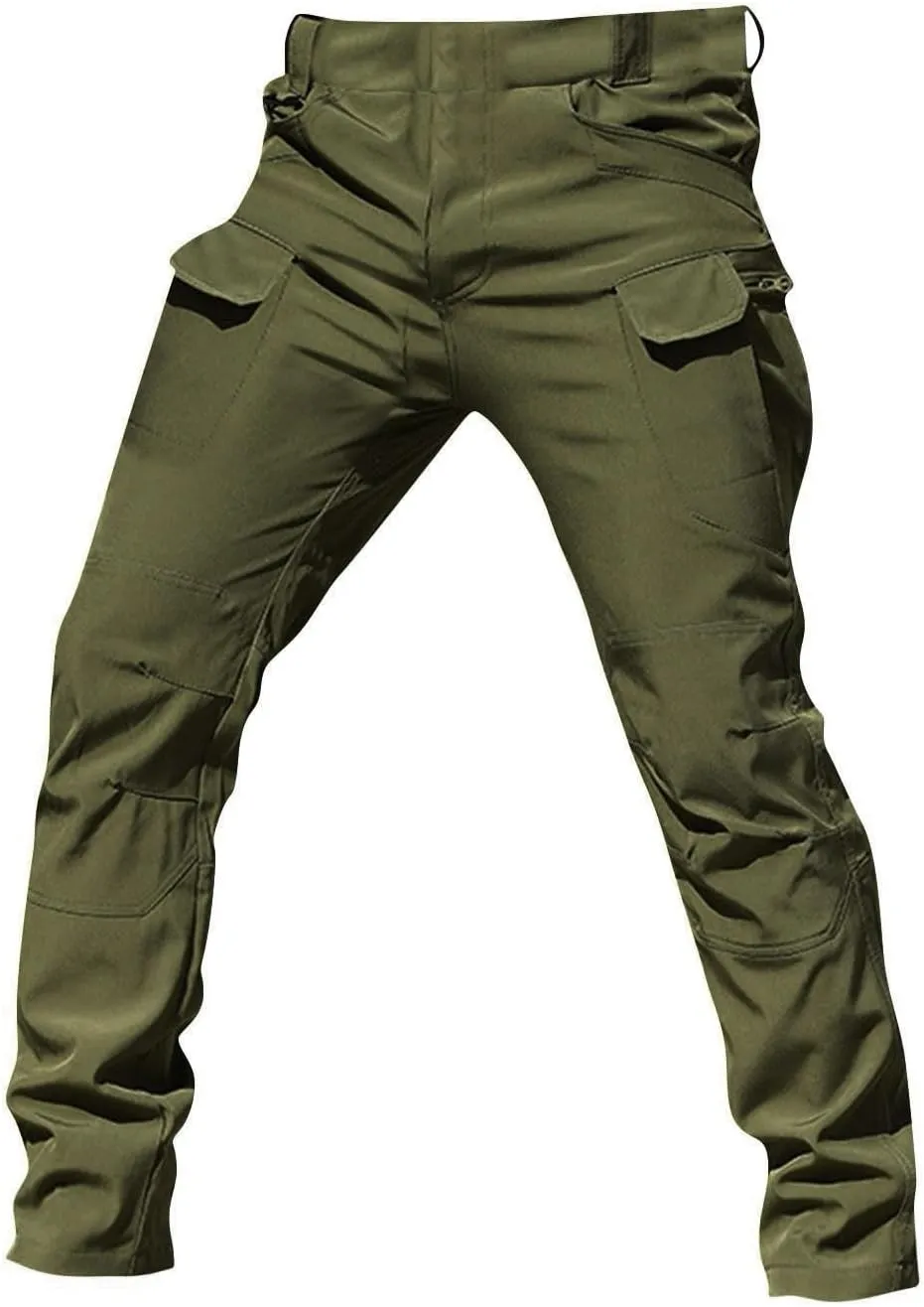 Ymosrh Men's Cargo Work Pants Casual Hiking Tactical Lightweight Ripstop Water Resistant Military Combat Trousers, M-3XL