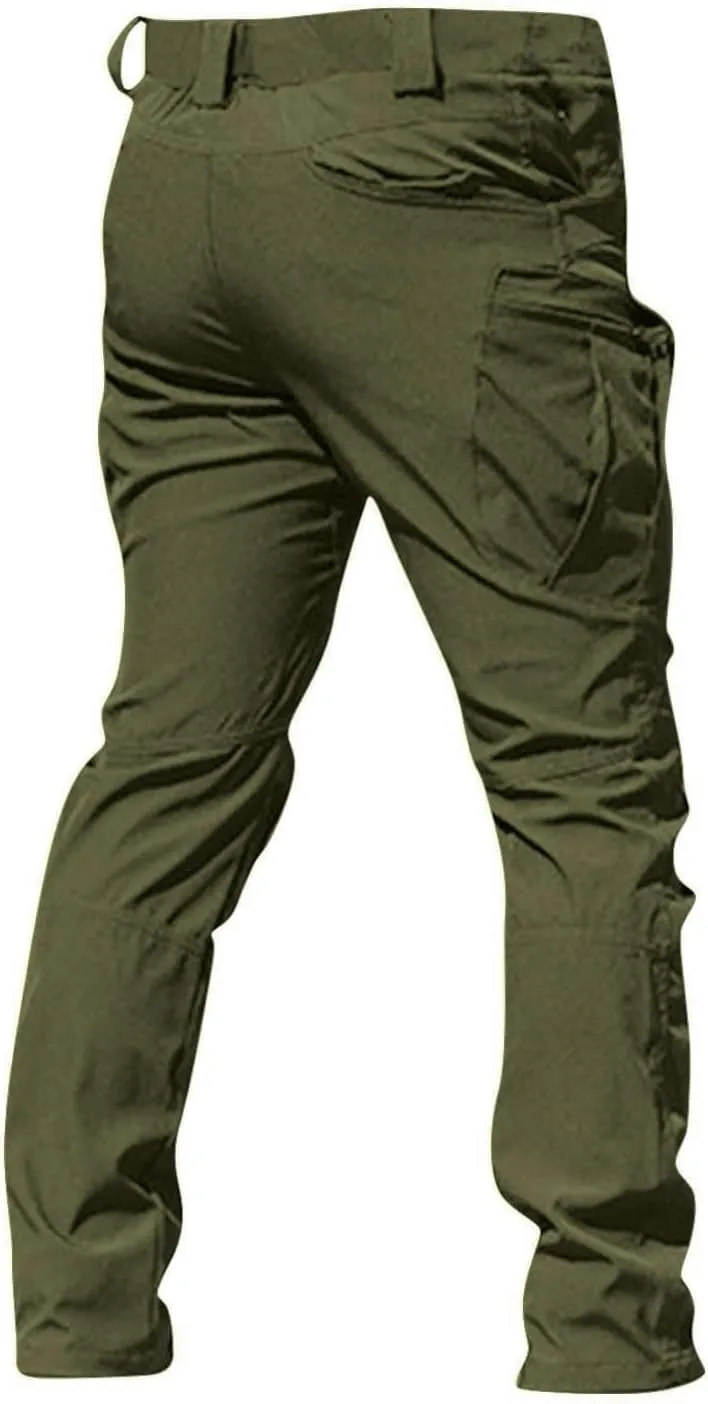 Ymosrh Men's Cargo Work Pants Casual Hiking Tactical Lightweight Ripstop Water Resistant Military Combat Trousers, M-3XL