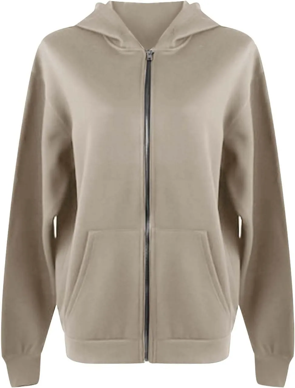 YZHM Zip Up Hoodies for Women with Pockets Lightweight Thumb Hole Sweatshirts Long Sleeve Trendy Pullover Casual Fall Jacket
