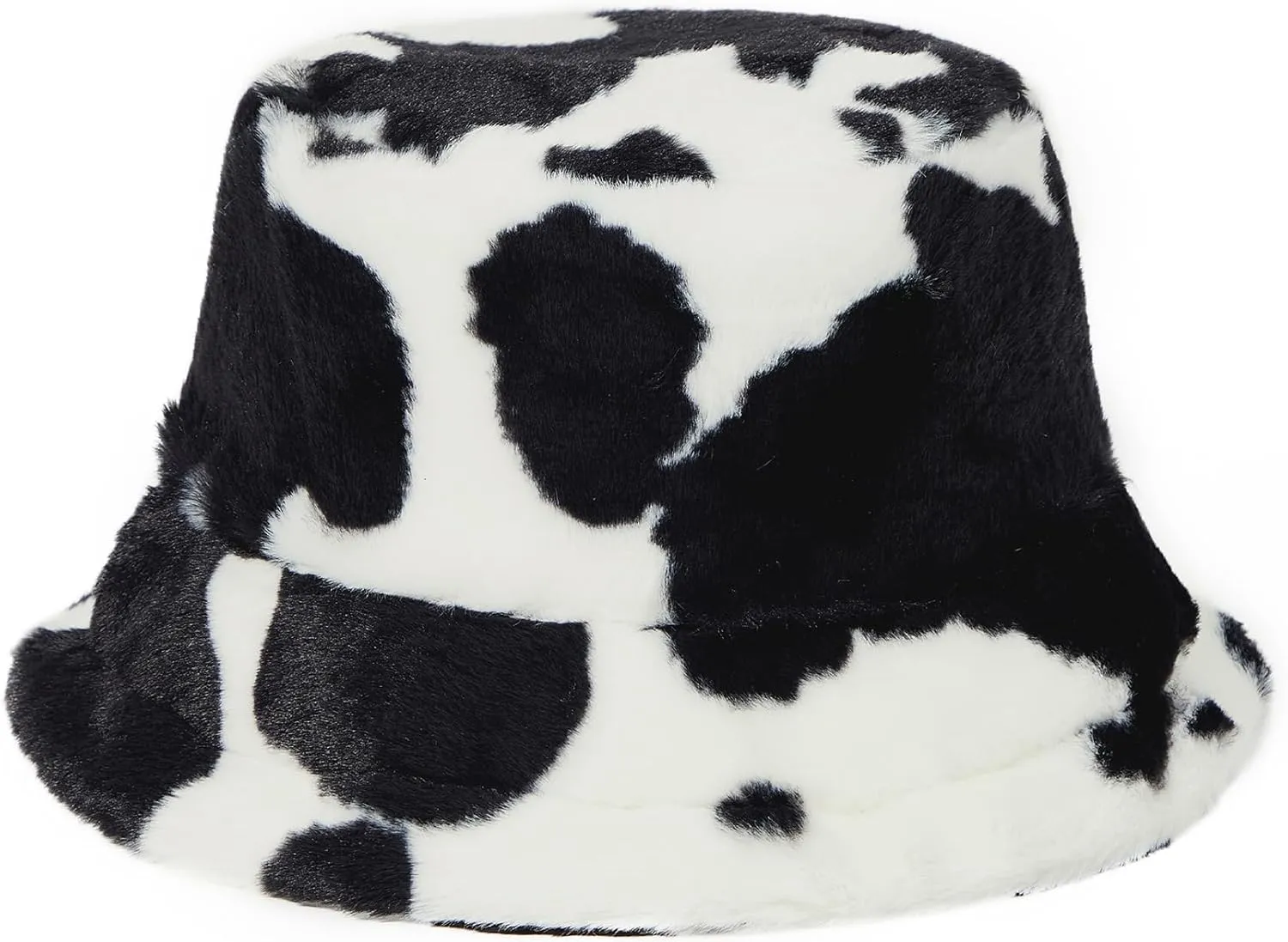 Zando Fuzzy Winter Warm Faux Fur Bucket Hat - Cute Soft Fluffy Rave Fisherman Cap