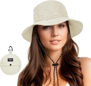Zando Waterproof Bucket Hat for Woman Men Rain Hat UPF 50  Sun Hats for Women Packable Outdoor Hiking Safari Fishing Hat