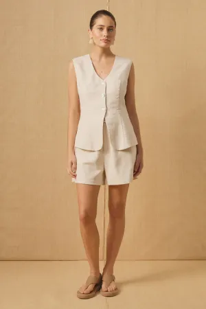 Zephyr Short | Natural Flecked