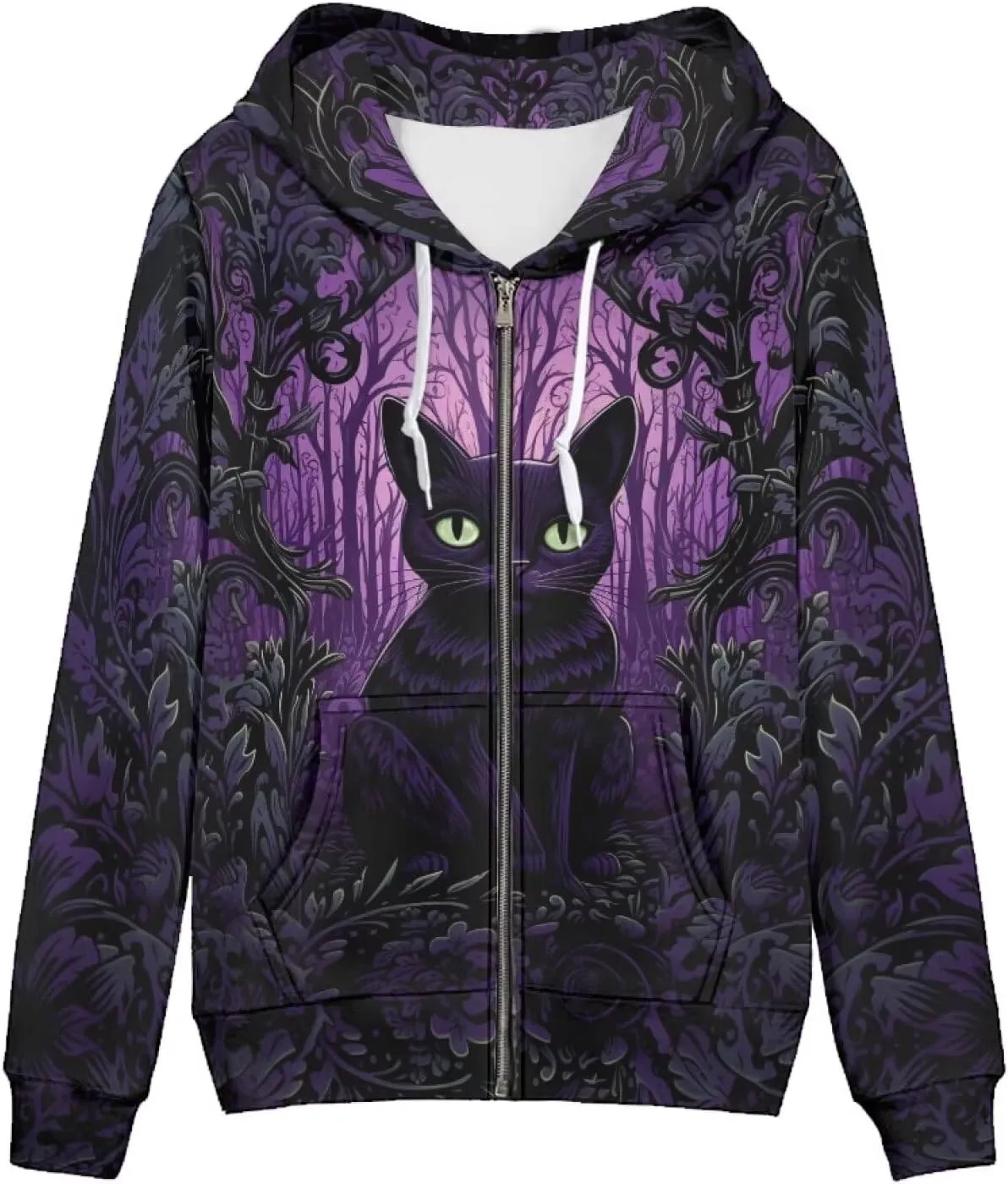 Zip Up Hoodie Y2K Women Oversized Hoodies Fall Tops Womens Jackets Full Zip Hooded Sweatshirt