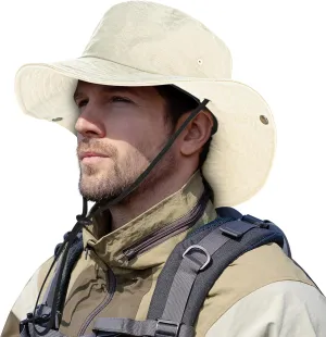 ZOORON Unisex Boonie Hats 100% Cotton Bucket Hat Wide Brim Hiking Fishing Safari Garden Hat Spring Summer Cap Outdoor