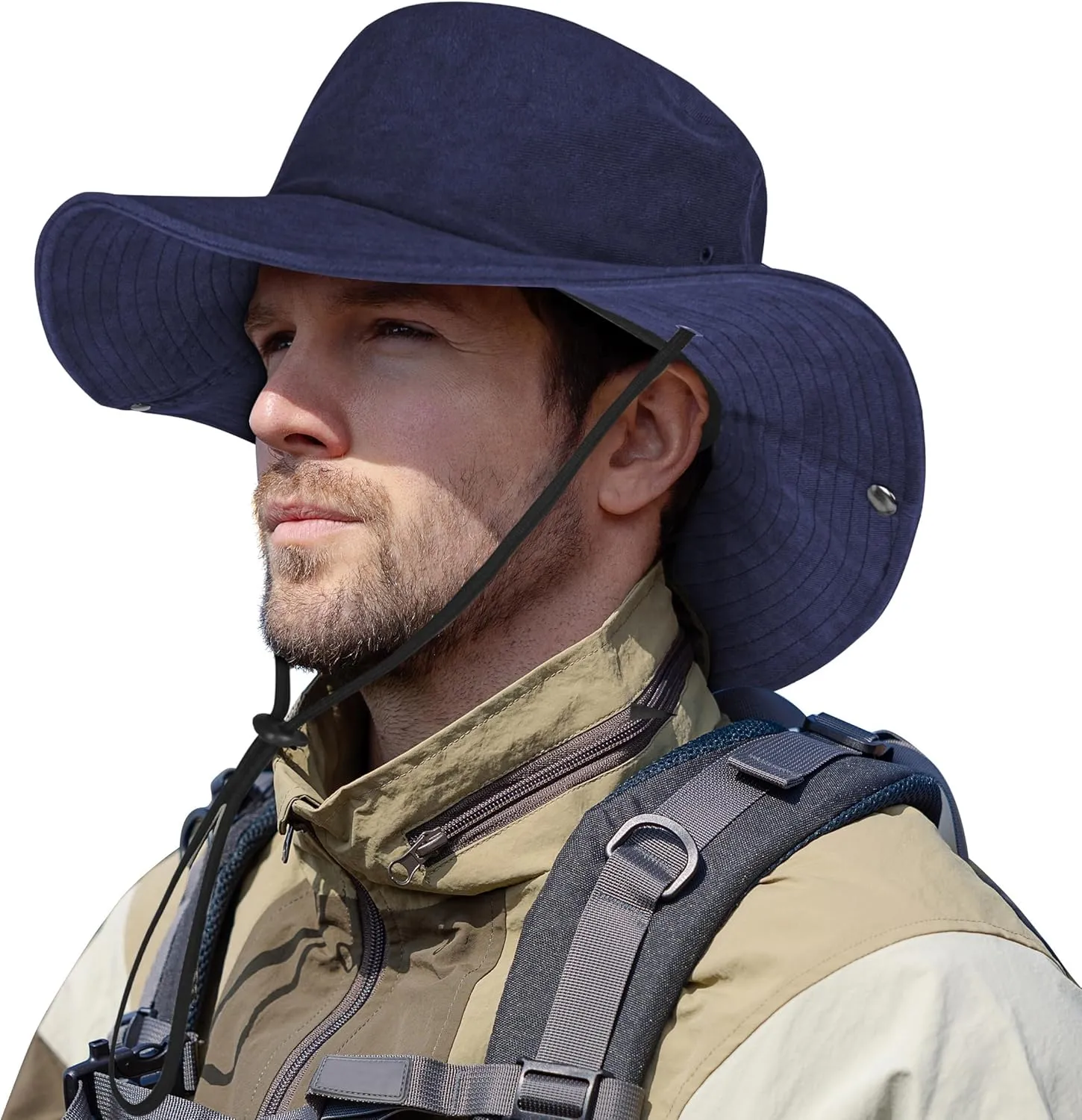 ZOORON Unisex Boonie Hats 100% Cotton Bucket Hat Wide Brim Hiking Fishing Safari Garden Hat Spring Summer Cap Outdoor